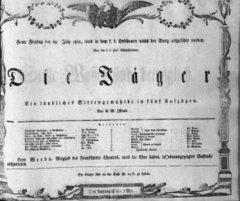 Theaterzettel (Oper und Burgtheater in Wien) 18080729 Seite: 1