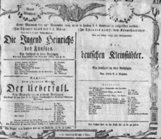 Theaterzettel (Oper und Burgtheater in Wien) 18081122 Seite: 2