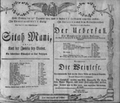 Theaterzettel (Oper und Burgtheater in Wien) 18081211 Seite: 1