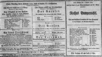 Theaterzettel (Oper und Burgtheater in Wien) 18090207 Seite: 1