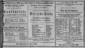Theaterzettel (Oper und Burgtheater in Wien) 18090319 Seite: 1