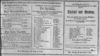 Theaterzettel (Oper und Burgtheater in Wien) 18090404 Seite: 1