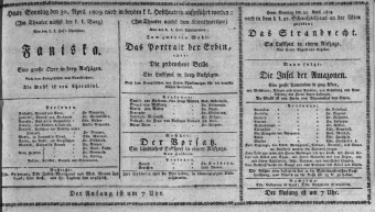 Theaterzettel (Oper und Burgtheater in Wien) 18090430 Seite: 1