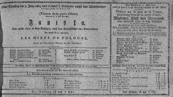 Theaterzettel (Oper und Burgtheater in Wien) 18090603 Seite: 1