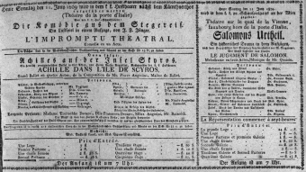 Theaterzettel (Oper und Burgtheater in Wien) 18090611 Seite: 1