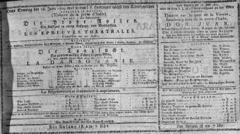 Theaterzettel (Oper und Burgtheater in Wien) 18090618 Seite: 1