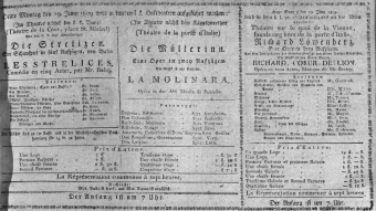 Theaterzettel (Oper und Burgtheater in Wien) 18090619 Seite: 1