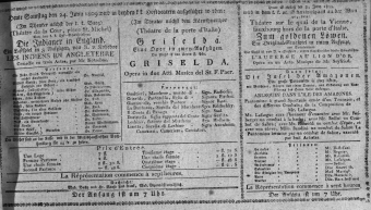 Theaterzettel (Oper und Burgtheater in Wien) 18090624 Seite: 1