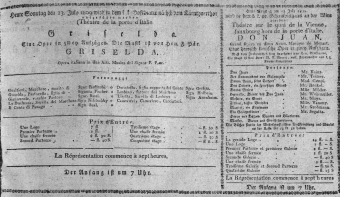 Theaterzettel (Oper und Burgtheater in Wien) 18090723 Seite: 1