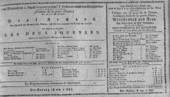Theaterzettel (Oper und Burgtheater in Wien) 18090802 Seite: 1