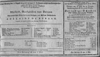 Theaterzettel (Oper und Burgtheater in Wien) 18090807 Seite: 1