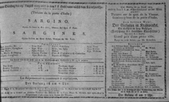 Theaterzettel (Oper und Burgtheater in Wien) 18090829 Seite: 1
