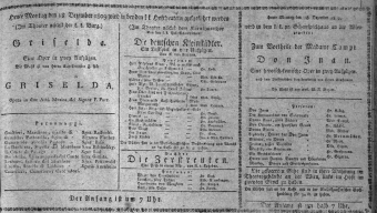 Theaterzettel (Oper und Burgtheater in Wien) 18091218 Seite: 1