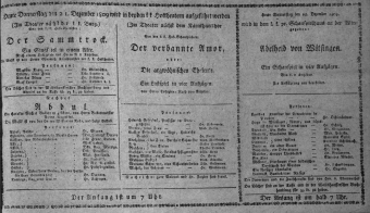 Theaterzettel (Oper und Burgtheater in Wien) 18091221 Seite: 1