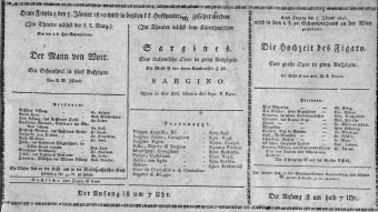 Theaterzettel (Oper und Burgtheater in Wien) 18100105 Seite: 1