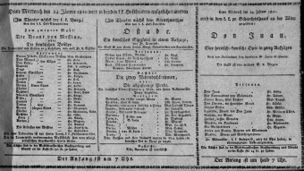 Theaterzettel (Oper und Burgtheater in Wien) 18100124 Seite: 1