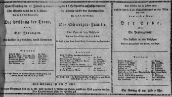 Theaterzettel (Oper und Burgtheater in Wien) 18100127 Seite: 1
