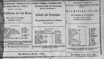 Theaterzettel (Oper und Burgtheater in Wien) 18100202 Seite: 1