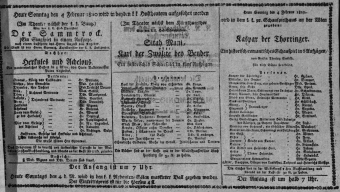 Theaterzettel (Oper und Burgtheater in Wien) 18100204 Seite: 1