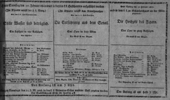Theaterzettel (Oper und Burgtheater in Wien) 18100210 Seite: 1