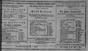 Theaterzettel (Oper und Burgtheater in Wien) 18100215 Seite: 1