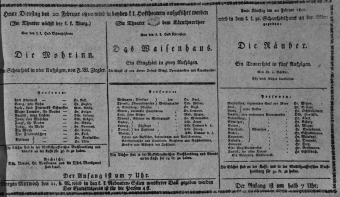 Theaterzettel (Oper und Burgtheater in Wien) 18100220 Seite: 1