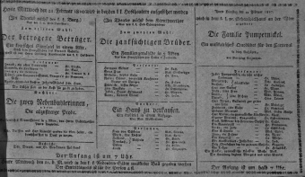 Theaterzettel (Oper und Burgtheater in Wien) 18100221 Seite: 1