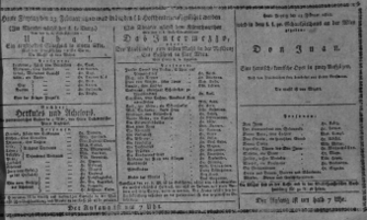Theaterzettel (Oper und Burgtheater in Wien) 18100223 Seite: 1