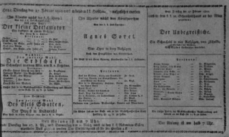 Theaterzettel (Oper und Burgtheater in Wien) 18100227 Seite: 1