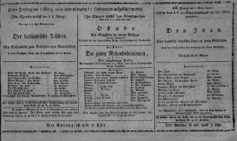Theaterzettel (Oper und Burgtheater in Wien) 18100302 Seite: 1