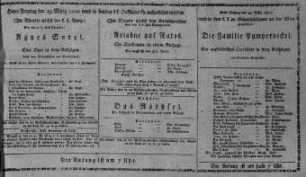 Theaterzettel (Oper und Burgtheater in Wien) 18100323 Seite: 1