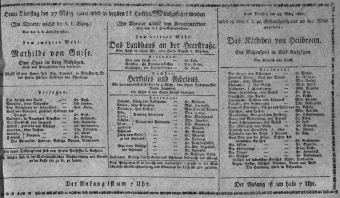 Theaterzettel (Oper und Burgtheater in Wien) 18100327 Seite: 1