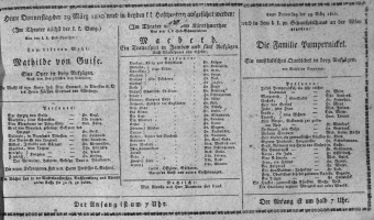 Theaterzettel (Oper und Burgtheater in Wien) 18100330 Seite: 1