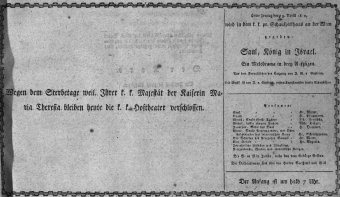 Theaterzettel (Oper und Burgtheater in Wien) 18100403 Seite: 1