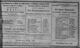 Theaterzettel (Oper und Burgtheater in Wien) 18100423 Seite: 1