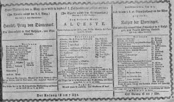 Theaterzettel (Oper und Burgtheater in Wien) 18100502 Seite: 1