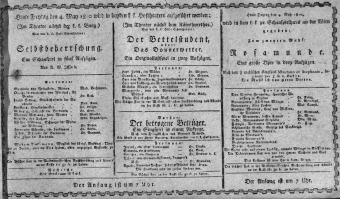 Theaterzettel (Oper und Burgtheater in Wien) 18100504 Seite: 1