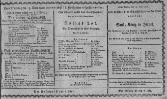 Theaterzettel (Oper und Burgtheater in Wien) 18100513 Seite: 1