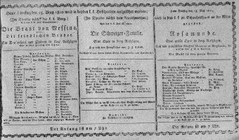 Theaterzettel (Oper und Burgtheater in Wien) 18100515 Seite: 1