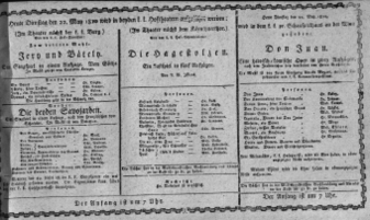 Theaterzettel (Oper und Burgtheater in Wien) 18100522 Seite: 1