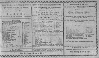Theaterzettel (Oper und Burgtheater in Wien) 18100528 Seite: 1