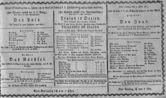 Theaterzettel (Oper und Burgtheater in Wien) 18100602 Seite: 1