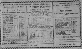 Theaterzettel (Oper und Burgtheater in Wien) 18100605 Seite: 1