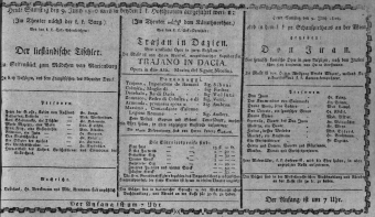 Theaterzettel (Oper und Burgtheater in Wien) 18100609 Seite: 1