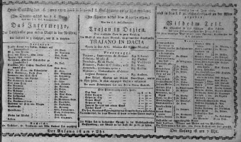 Theaterzettel (Oper und Burgtheater in Wien) 18100616 Seite: 1