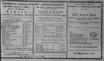 Theaterzettel (Oper und Burgtheater in Wien) 18100618 Seite: 1