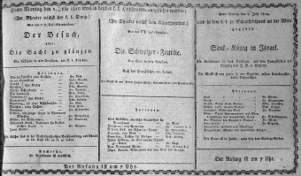 Theaterzettel (Oper und Burgtheater in Wien) 18100702 Seite: 1