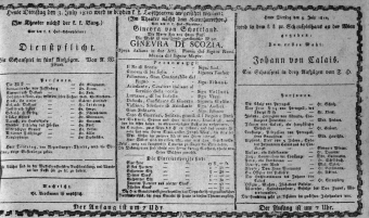 Theaterzettel (Oper und Burgtheater in Wien) 18100703 Seite: 1