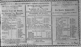 Theaterzettel (Oper und Burgtheater in Wien) 18100711 Seite: 1