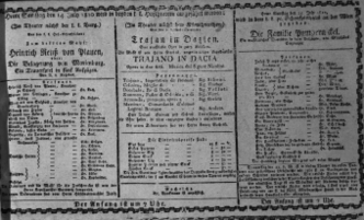 Theaterzettel (Oper und Burgtheater in Wien) 18100714 Seite: 1
